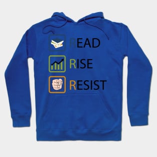 Read Rise Resist | Books Hoodie